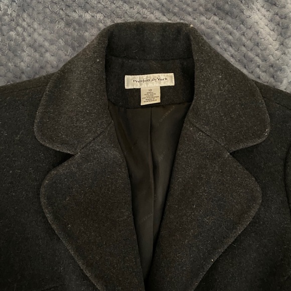 EC Preston & York CharcoalGrey wool coat - Picture 2 of 16